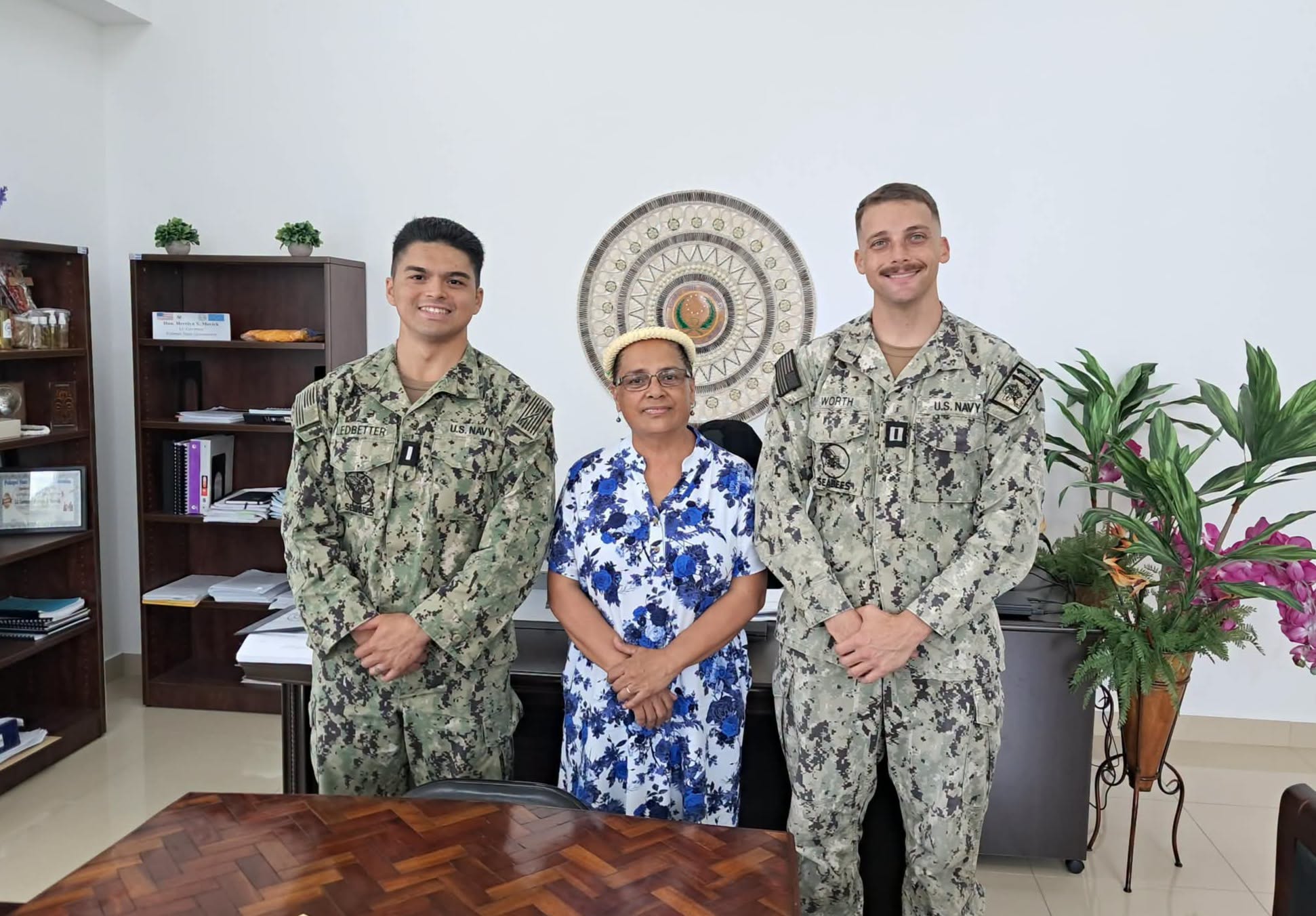 Pohnpei Acting Governor Meets With U.S. Navy Seabee Leadership 758943998 2232907650632953 769002266924504093 n