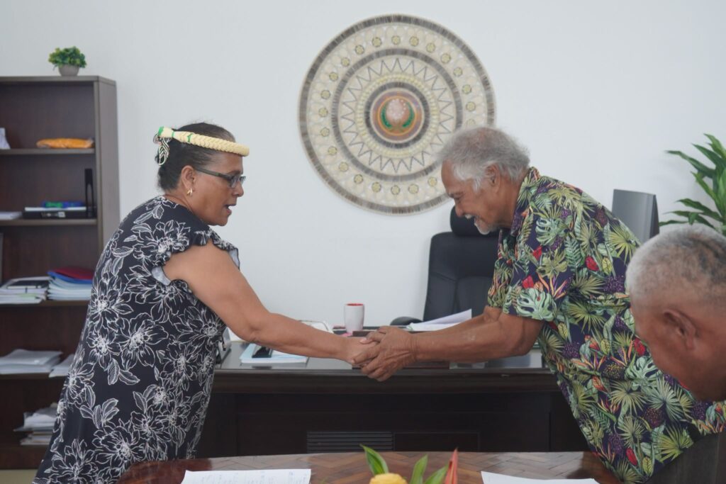 Nukuoro Mayor Courtesy Visit to Acting Governor T.H. Herolyn S. Movick 789347918 1437736271779635 2390420825085071975 n